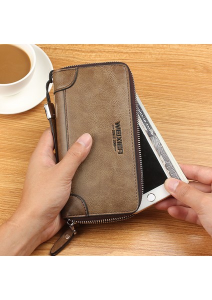 Erkek Uzun Iş Cüzdanı Tek Fermuarlı Debriyaj (Yurt Dışından) fiyatları