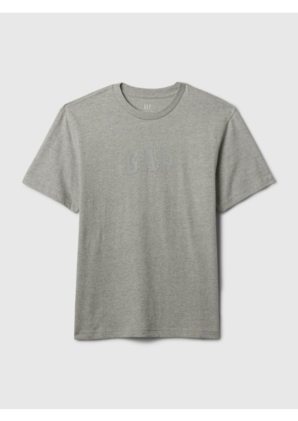 Erkek Gri Gap Arch Logo T-Shirt