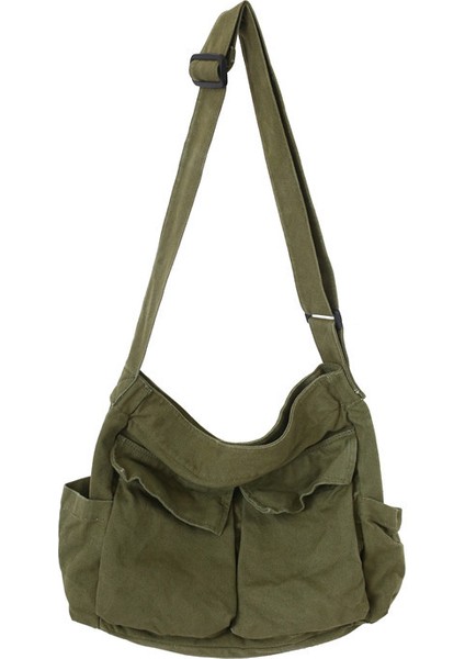 Omuzdan Askili Çanta Çok Yönlü Büyük Kapasiteli Kanvas Çanta Postacı Çantası (Yurt Dışından) fiyatları