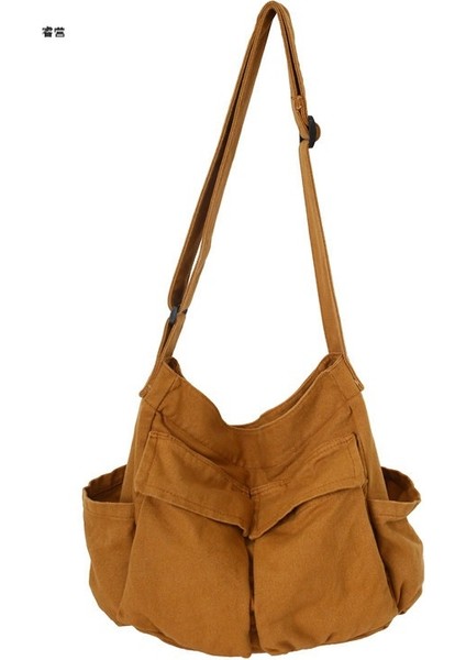 Omuzdan Askili Çanta Çok Yönlü Büyük Kapasiteli Kanvas Çanta Postacı Çantası (Yurt Dışından) modelleri