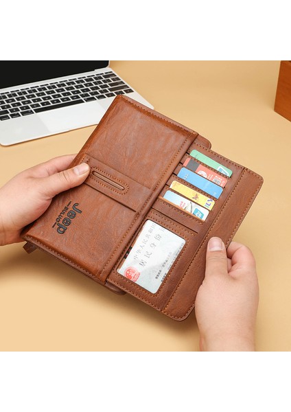 Yeni Stil Erkek Cüzdan Uzun Pu Çift Fermuarlı El Çantası (Yurt Dışından) fırsatları