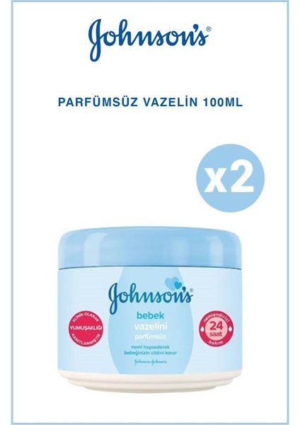 Johnson's Baby johnson's Baby Vazelin Parfümsüz 100 ml X2