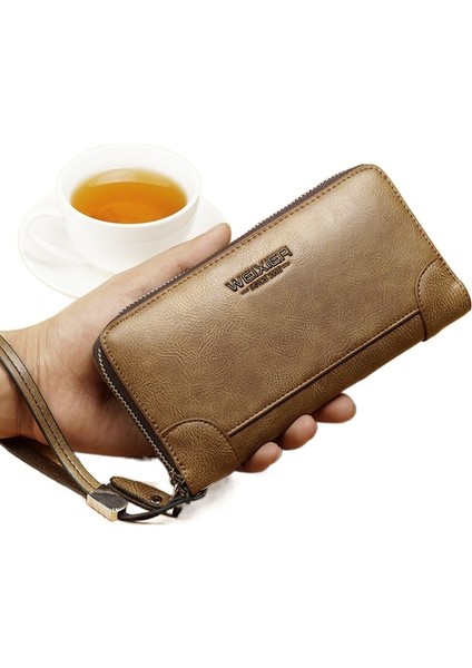Erkek Uzun Iş Cüzdanı Tek Fermuarlı Debriyaj (Yurt Dışından) modelleri