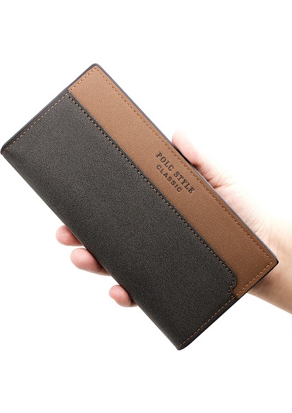 Erkekler Için Yüksek Kapasiteli Çoklu Kart Yuvası Çift Renk Uyumlu 30 Katlı Cüzdan (Yurt Dışından) fiyatları