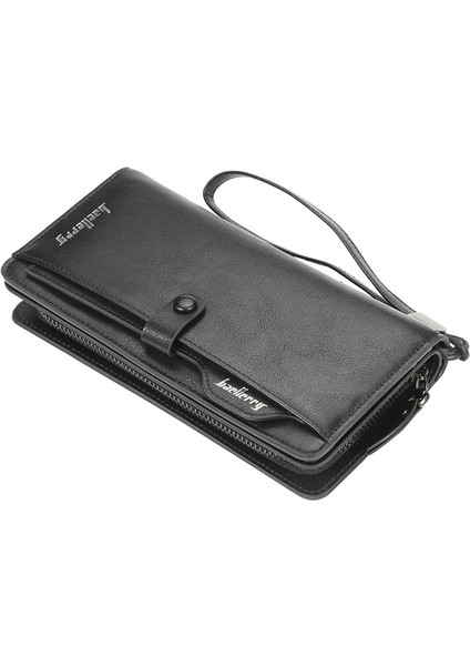 Retro Erkek Uzun Cüzdan Çok Fonksiyonlu Cep Telefonu Çantası El Çantası (Yurt Dışından)