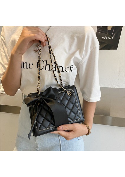 Ipek Eşarp Çanta Moda Eşkenar Dörtgen Zincir Tek Omuz Koltuk Altı Çanta Messenger Çanta (Yurt Dışından) fiyatları