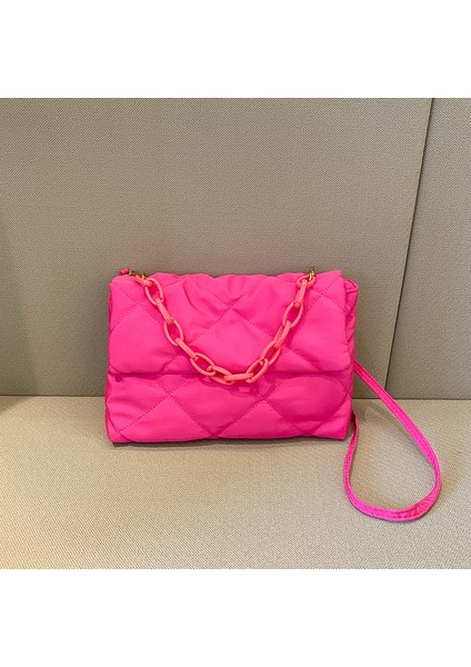Zincir Çanta Trendy Messenger Rhombus Bayan Çanta Omuz Çantası (Yurt Dışından)