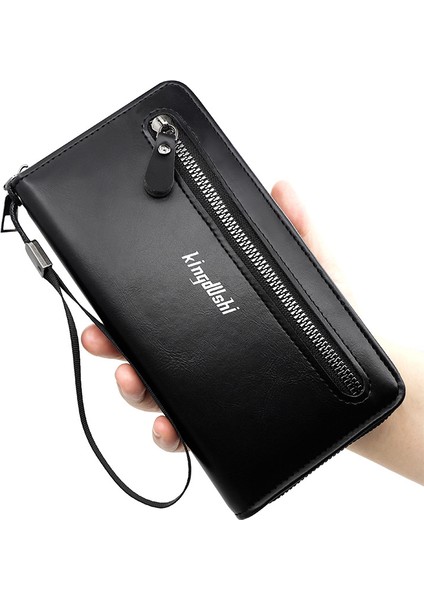 Yeni Erkek Uzun Iş Günlük Fermuarlı Debriyaj Cüzdanı (Yurt Dışından) fiyatları