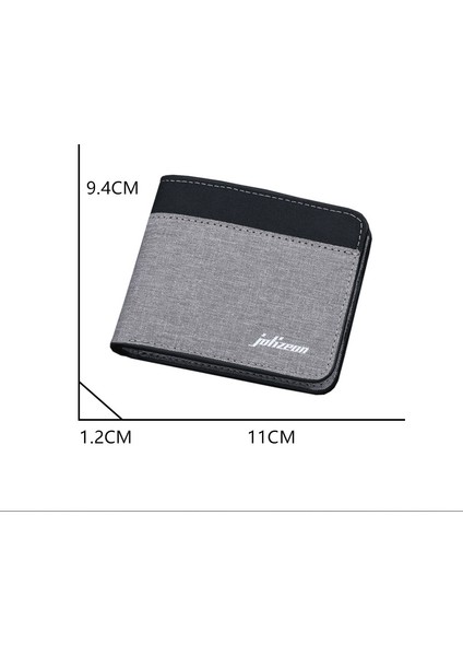 Kanvas Kısa Erkek Dikişli Kontrast Renk Cüzdanı (Yurt Dışından) fiyatları