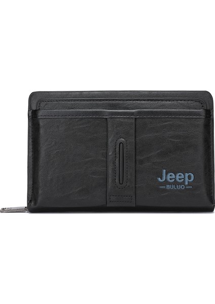 Yeni Stil Erkek Cüzdan Uzun Pu Çift Fermuarlı El Çantası (Yurt Dışından)