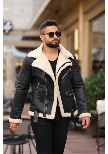 Lamine Deri Kruvaze Mont