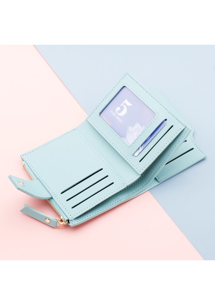 Fermuarlı ve Çoklu Kart Yuvalı Kısa Bayan Cüzdanı (Yurt Dışından) modelleri