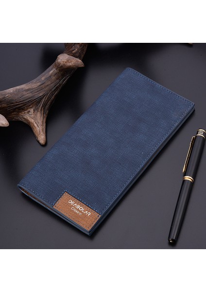 Ince Erkek Moda Panel Yumuşak Yan Uzun Cüzdan (Yurt Dışından)