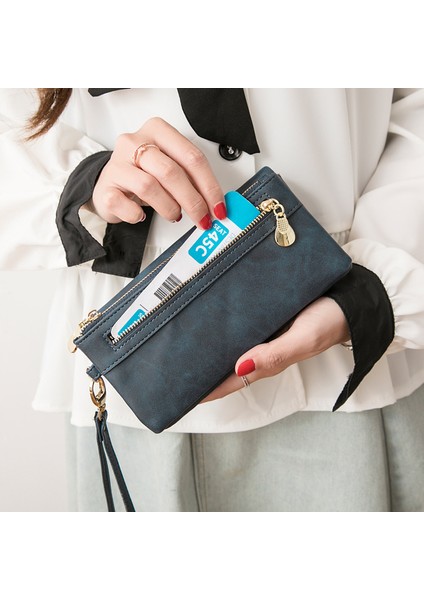 Kadın Vintage Deri Uzun Cüzdan (Yurt Dışından) modelleri