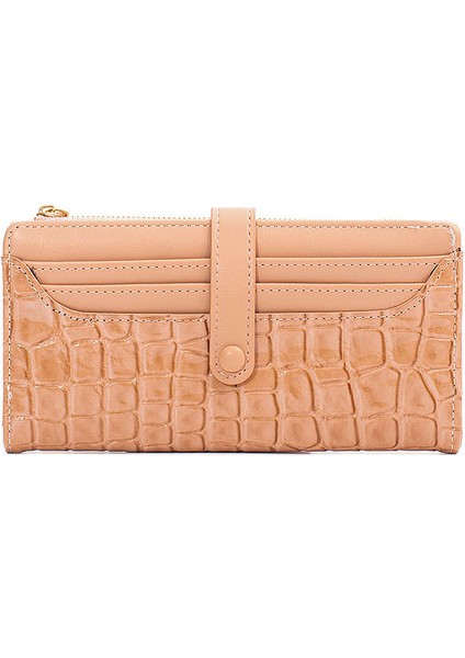 Yeni Bayanlar Debriyaj Retro Yağ Yüzeyli Uzun Cüzdan (Yurt Dışından)