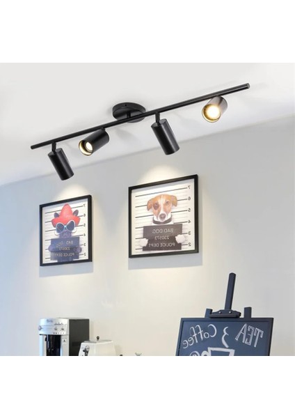 Siyah 4000K 100CM Spot LED Lamba,plafonyer Avize,modern Aydınlatma,dekoratif Işık