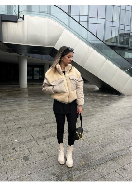 Torba Cepli Kürklü Peluş Kadın Mont fırsatları