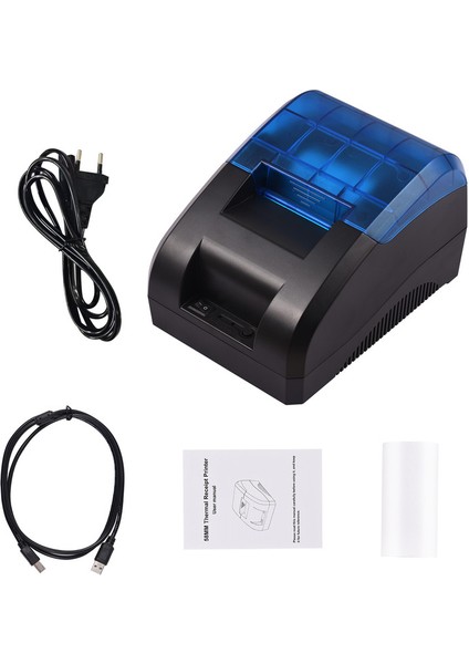 58MM Termal Makbuz Yazıcısı Masaüstü USB ve Bt Kablosuz (Yurt Dışından) modelleri
