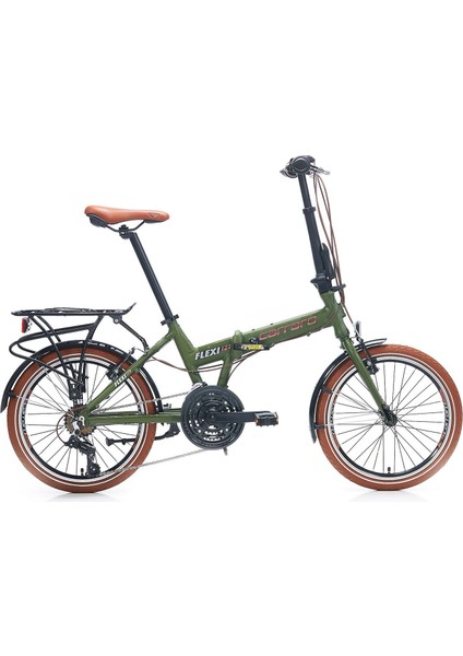 Flexi 121 V Fren Shimano 21 Vites Katlanır Bisiklet Haki