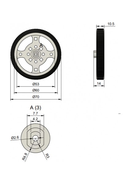 Geçmeli Tekerlek Arduino Robot Malzemeleri