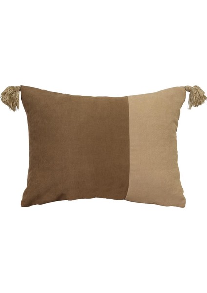 2'li Çift Taraflı Püsküllü Kırlent Kılıfı Kahve fiyatları
