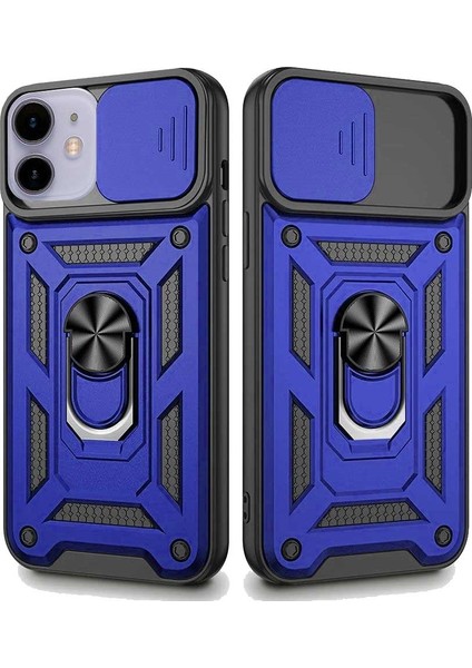 Apple iPhone 11 Uyumlu Kızaklı Kamera Korumalı Tank Kılıf