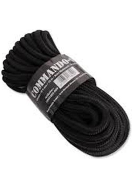 Miltec Black 9mm 15M Commando Rope Ip