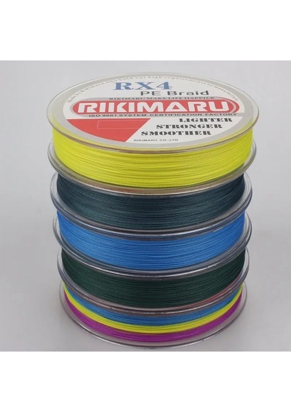 Rikimaru 0.40 mm Rx4-4 Katlı 150 Metre,32.4 kg Çeker ,gri Renkli Ip,örgü,ipek Misina