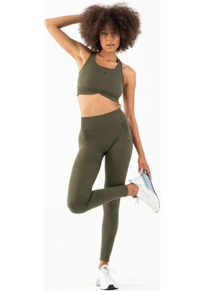 SlimFit Kadın Atlet Yaka Kolsuz Haki Bra 813090 fırsatları