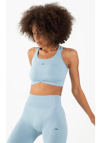 SlimFit Kadın Atlet Yaka Kolsuz Sisli Mavi Bra 813090 modelleri