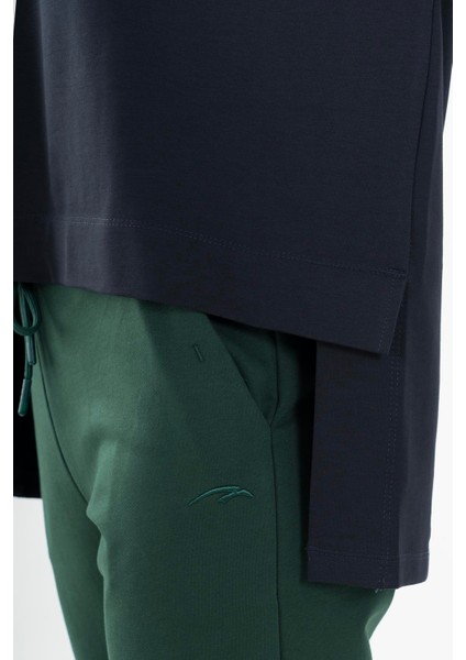 Oversize Kadın Kapüşonlu Lacivert Sweatshirt indirimleri