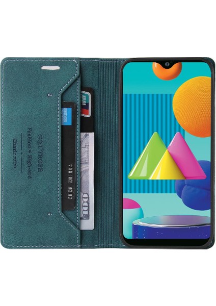 Samsung Galaxy A02 Kickstand Iki Kart Yuvaları Premium Deri Kılıf (Yurt Dışından) fırsatları