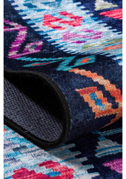 Home Renkli Kilim Desen Pamuk Taban Halı