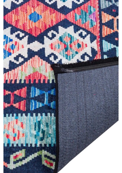 Home Renkli Kilim Desen Pamuk Taban Halı