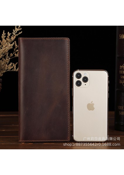 Erkek El Çantası Uzun Cüzdan Tam Deri Cüzdan (Yurt Dışından) fırsatları