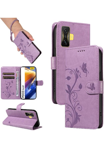 Xiaomi Poco F4 Gt Için Kılıf ile Yüksek Kaliteli Deri Cüzdan Telefon Kılıfı ve (Yurt Dışından)