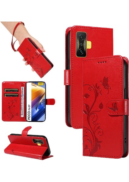 Xiaomi Poco F4 Gt Için Kılıf ile Yüksek Kaliteli Deri Cüzdan Telefon Kılıfı ve (Yurt Dışından)