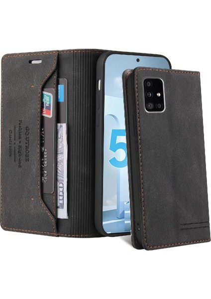 Samsung Galaxy A71 5g Premium Deri Iki Kart Yuvaları Premium (Yurt Dışından)