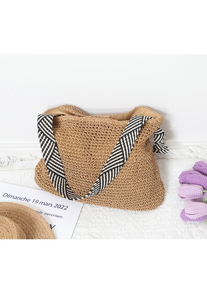 Hasır Dokuma Çanta El Yapımı Omuz Dokuma Çanta (Yurt Dışından)