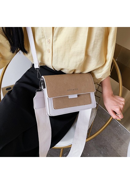 Buzlu Messenger Çanta Kadın Retro Geniş Omuz Tek Omuz Küçük Kare Çanta (Yurt Dışından) fiyatları