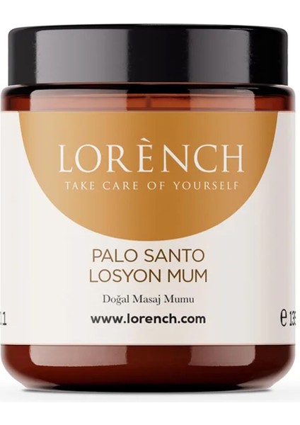 Palo Santo Aromaterapötik Masaj Mumu ( Losyon Mum ) 135 gr