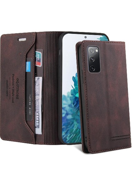 Samsung Galaxy S20 Fe Premium Deri Premium Deri Kickstand Için Kılıf (Yurt Dışından) fiyatları