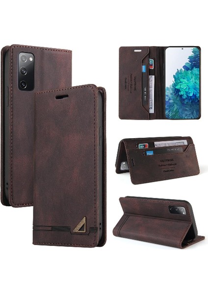 Samsung Galaxy S20 Fe Premium Deri Premium Deri Kickstand Için Kılıf (Yurt Dışından) indirimleri