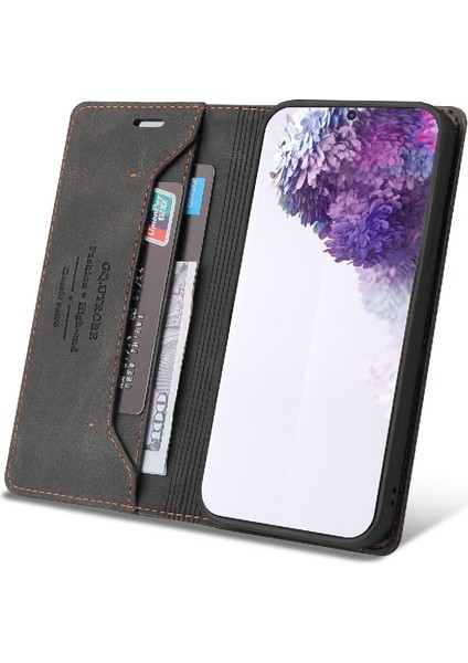 Samsung Galaxy S20 Artı Iki Kart Yuvaları Için Kılıf Kickstand Premium Deri (Yurt Dışından) modelleri