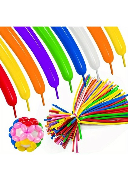 Pcs Sausage Balloon Mıxed Color Vıp 100 Adet Sosis Balon Karışık Renkli Sosis Balon fiyatları