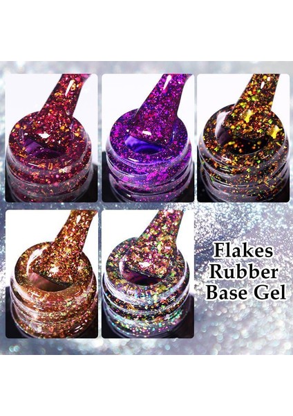 Kalıcı Oje Flakes Rubber Base 7 ml URB126 indirimleri