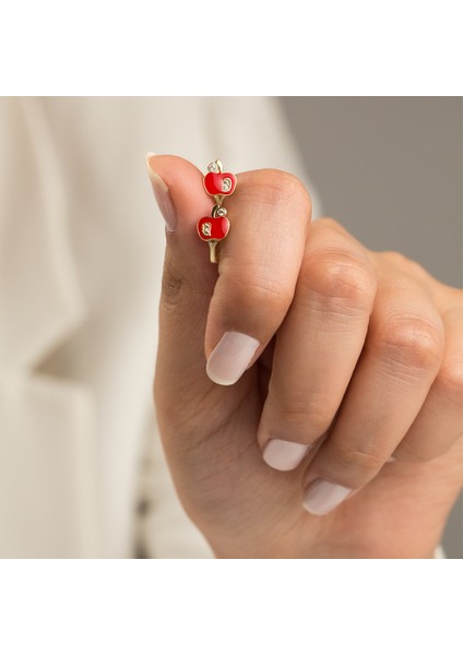 Elma Altın Çocuk Küpesi CGKKP0051