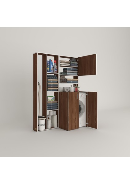 Kenzlife çamaşır makinesi dolabı kasparovsüpürge cvz 180*126*55-20 banyo kapaklı arkalıksız fiyatları