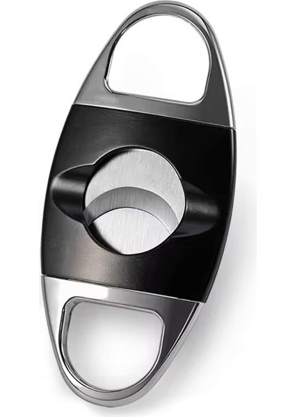 Pq Siyah Gümüş Metal Puro Makası Kesici