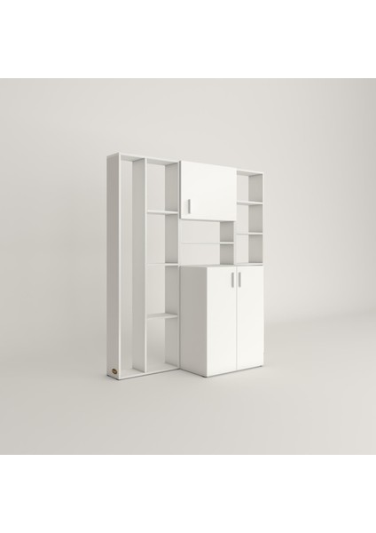 Kenzlife çamaşır makinesi dolabı kasparovmegamdf byz 180*156*55-20 % 100 mdf full mdf banyo arkalıksız modelleri